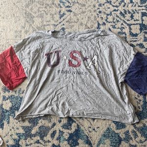 USA crop T-shirt